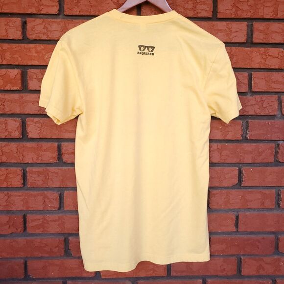 Watermans Brewing Co T Shirt Medium Abundant Sunshine IPA Retro Yellow NC Coast - Picture 3 of 13